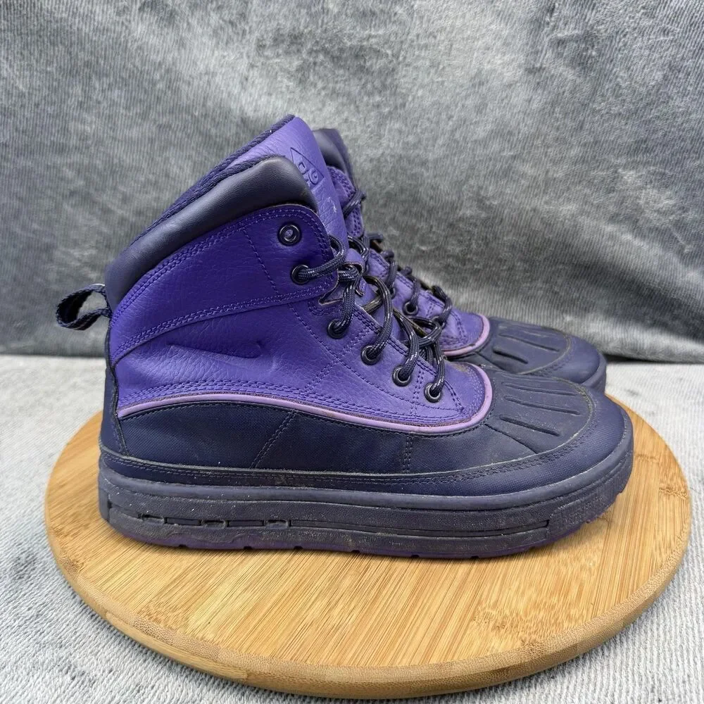 Nike ACG Boots Girls Size 5Y Purple Snow Winter Duck Slip Resistant 524876-500